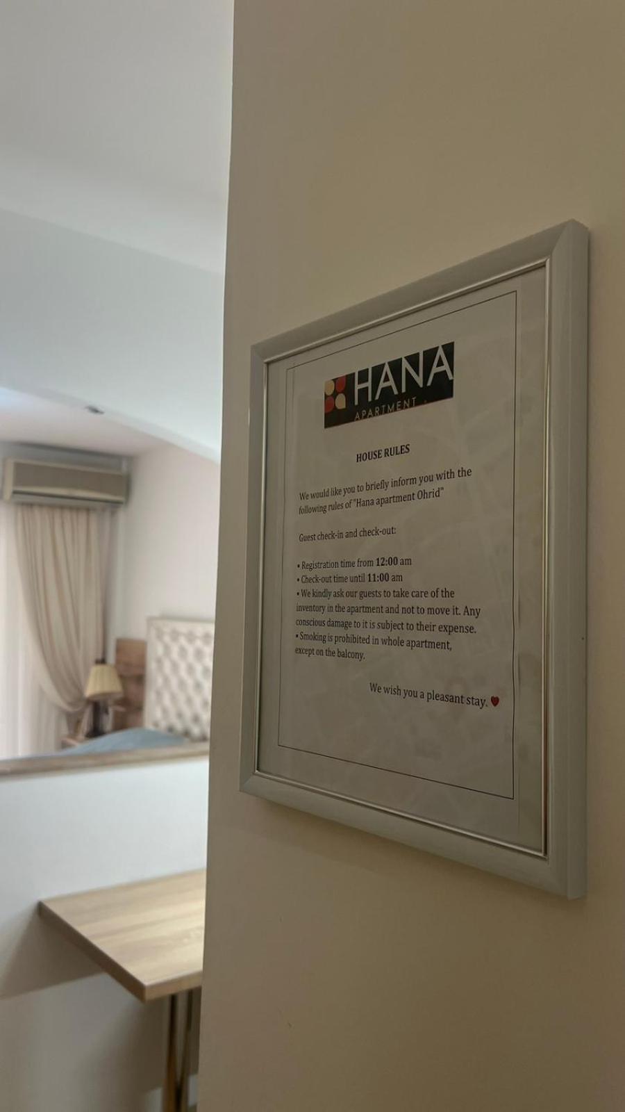 Hana Apartment Охрид Экстерьер фото